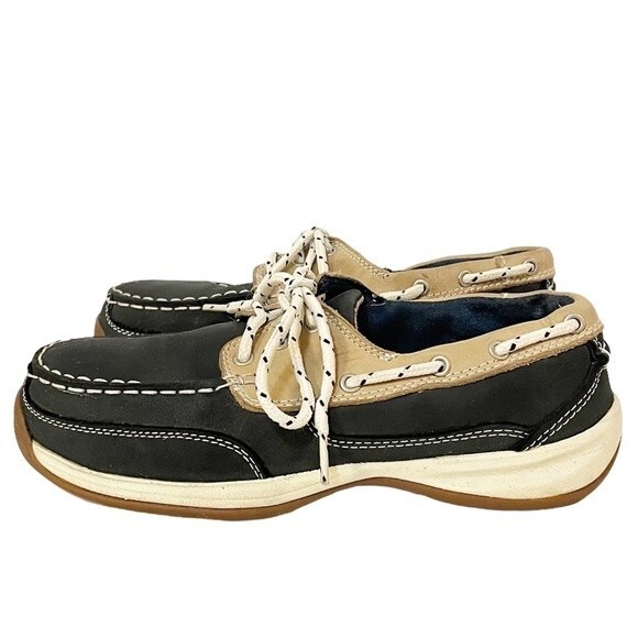 Rockport Works Women’s Sailing Club Slip Resistant Steel Toe Work Shoes Size 8 - Picture 4 of 11